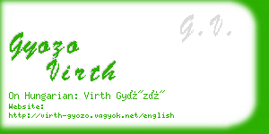 gyozo virth business card
